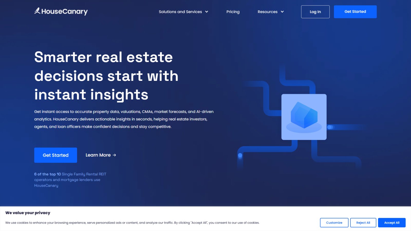 HouseCanary нейросеть Главная страница