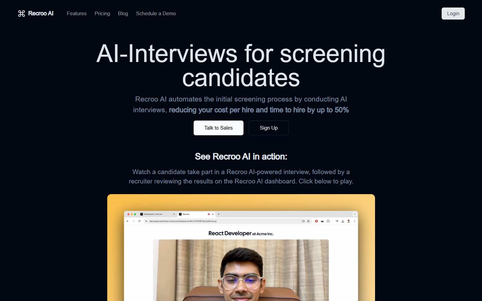Recroo AI — интерфейс нейросети Recroo AI — интерфейс нейросети
