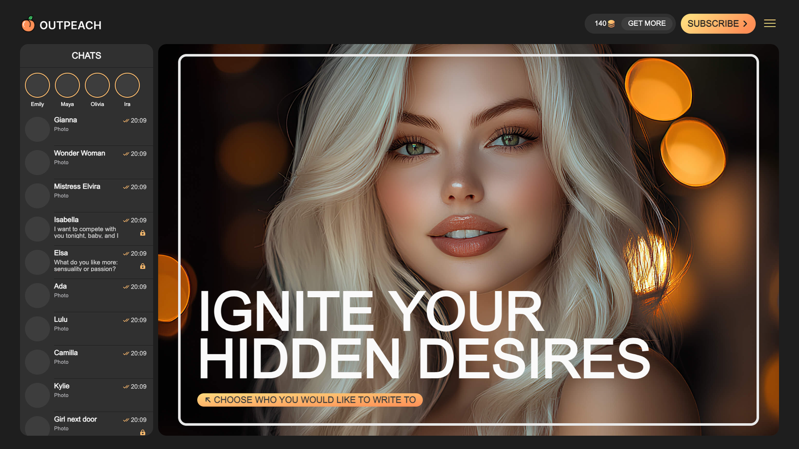 OutPeach — интерфейс нейросети OutPeach — интерфейс нейросети