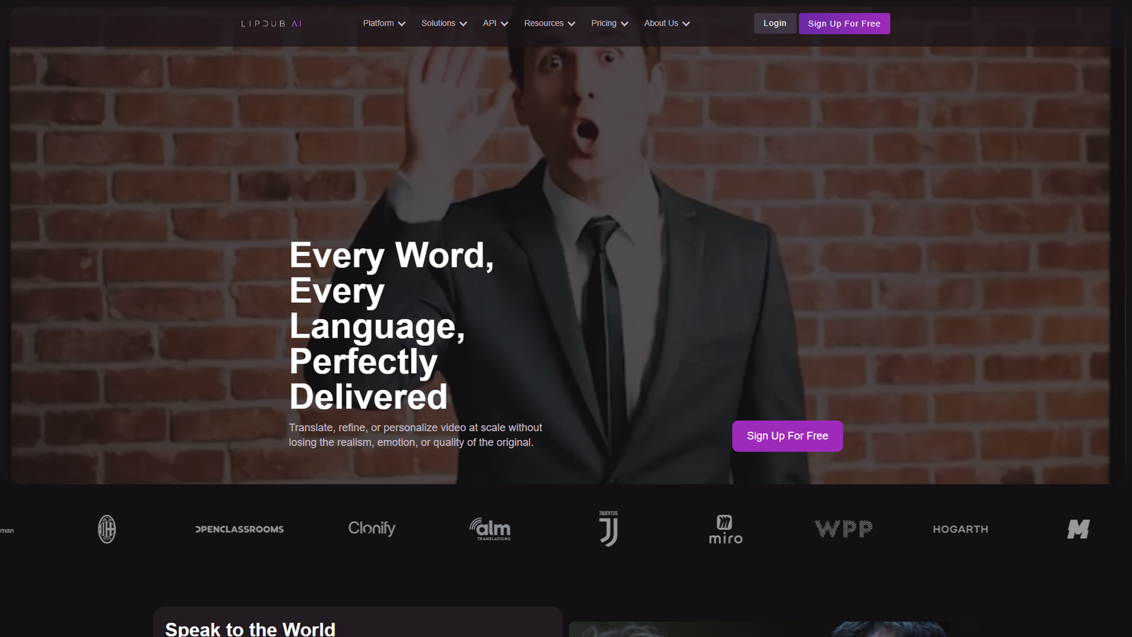 LipDub AI — интерфейс нейросети LipDub AI — интерфейс нейросети