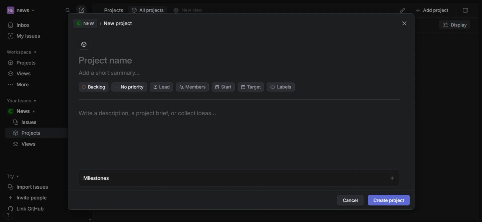 Linear AI Проект Linear AI Проект