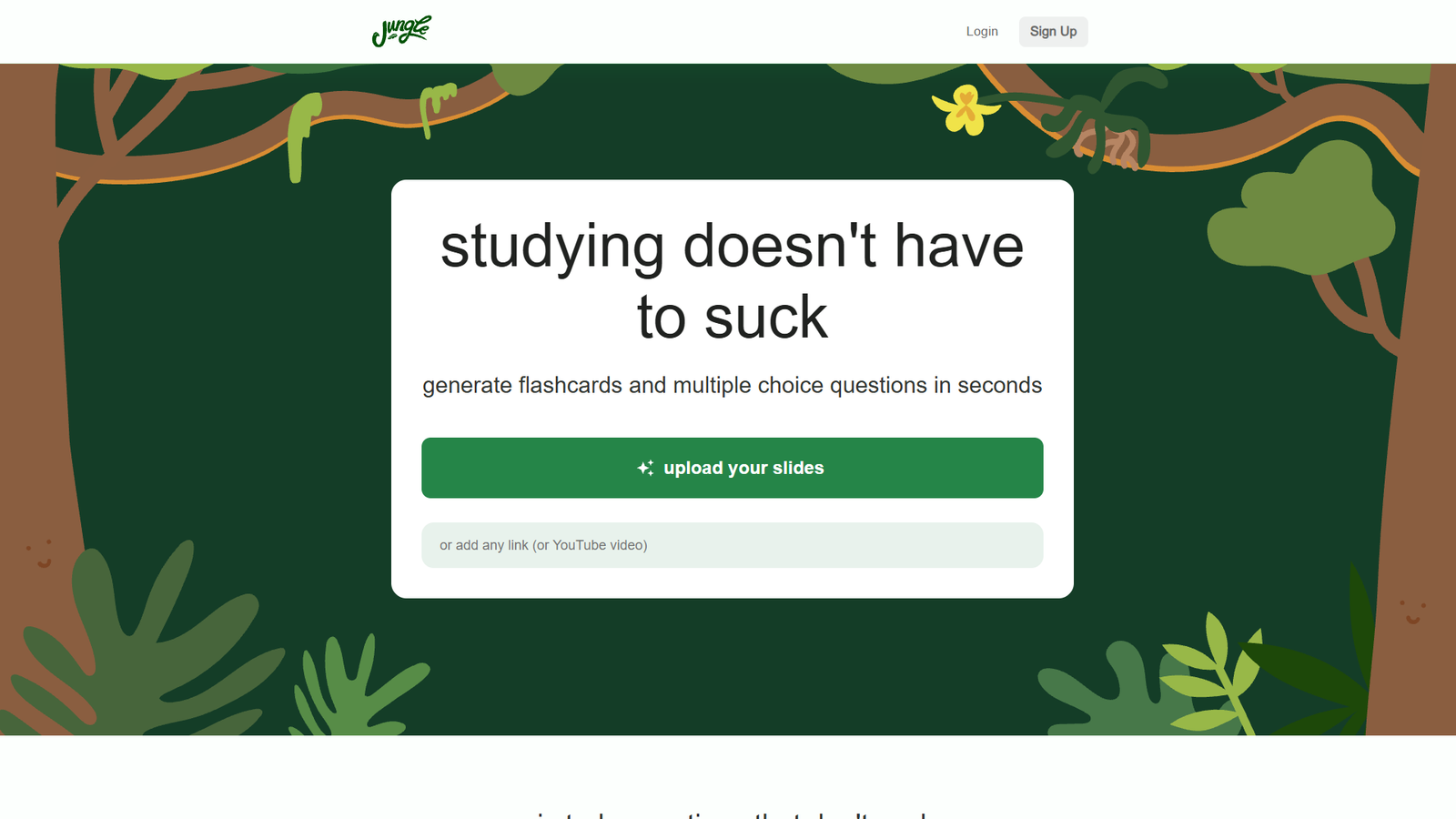 Jungle AI Flashcards — интерфейс нейросети Jungle AI Flashcards — интерфейс нейросети