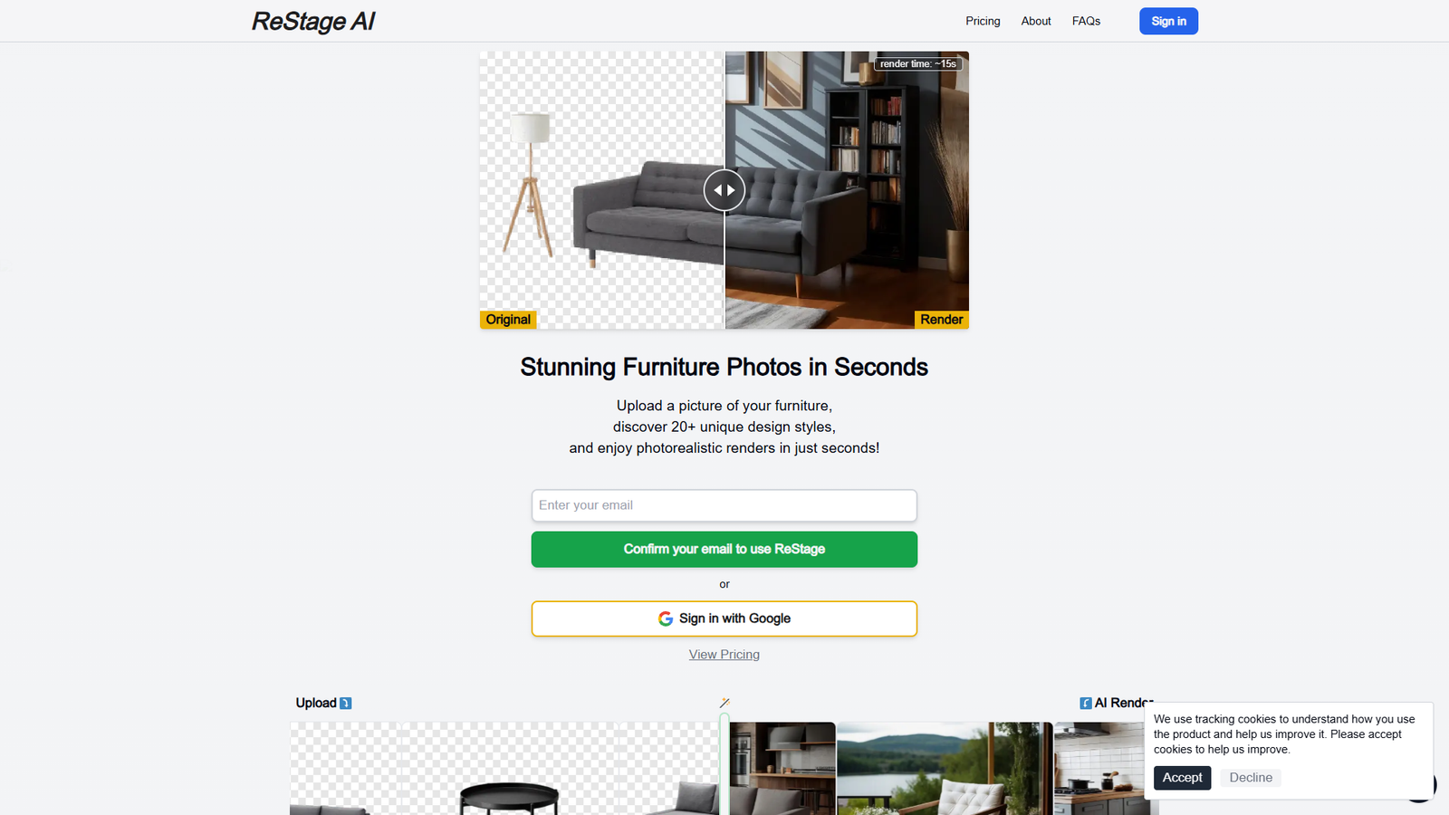 ReStage AI — интерфейс нейросети ReStage AI — интерфейс нейросети