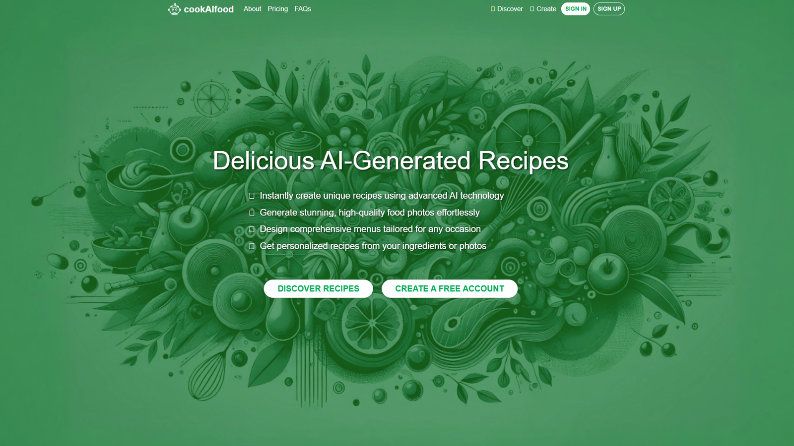 cookAIfood — интерфейс нейросети cookAIfood — интерфейс нейросети