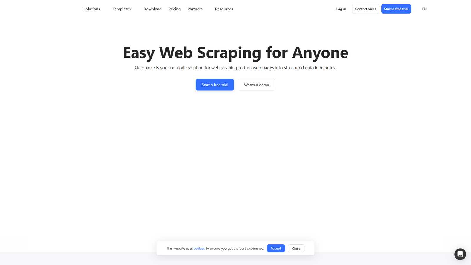 Octoparse — интерфейс нейросети Octoparse — интерфейс нейросети