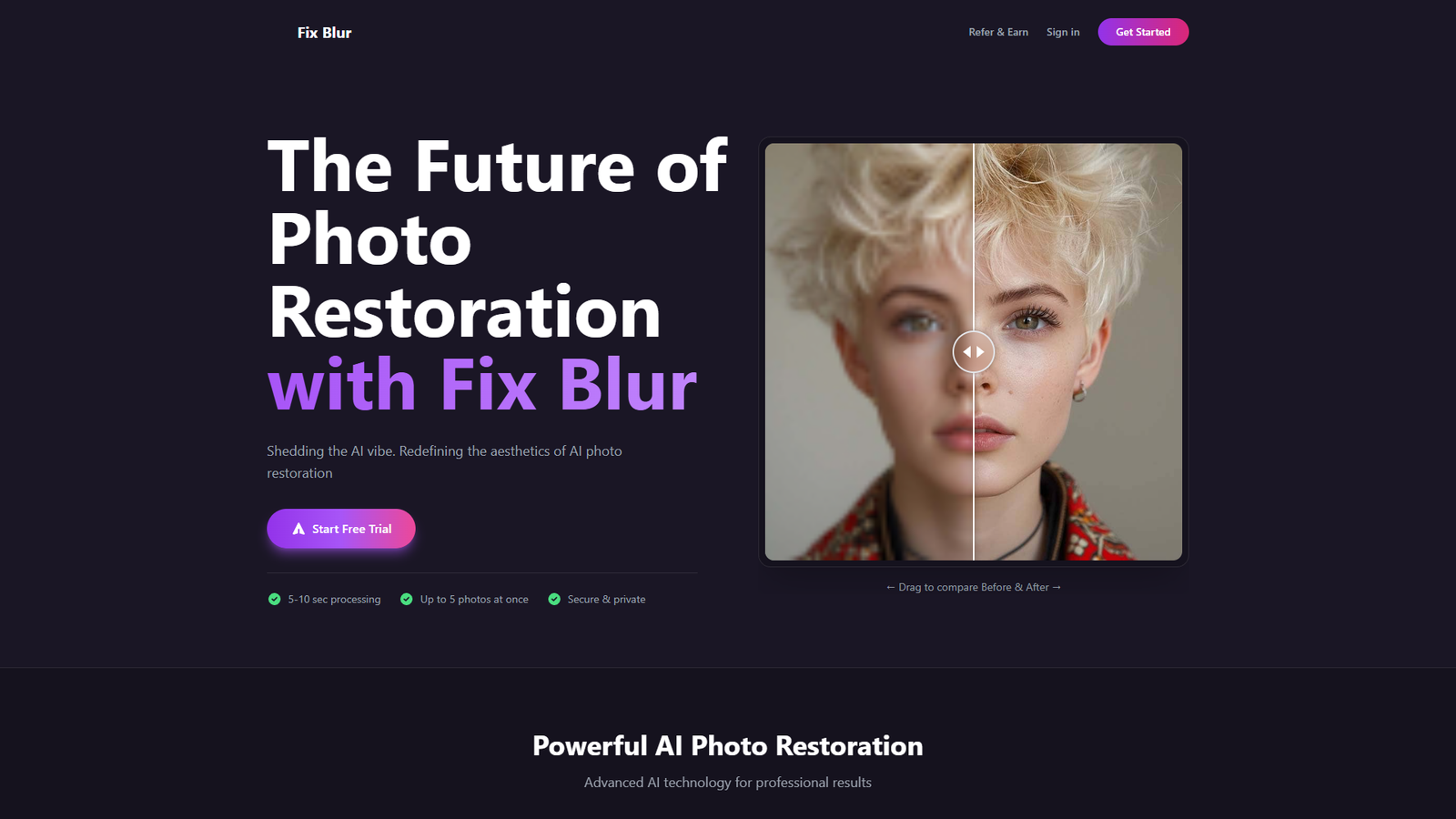 FixBlur — интерфейс нейросети FixBlur — интерфейс нейросети