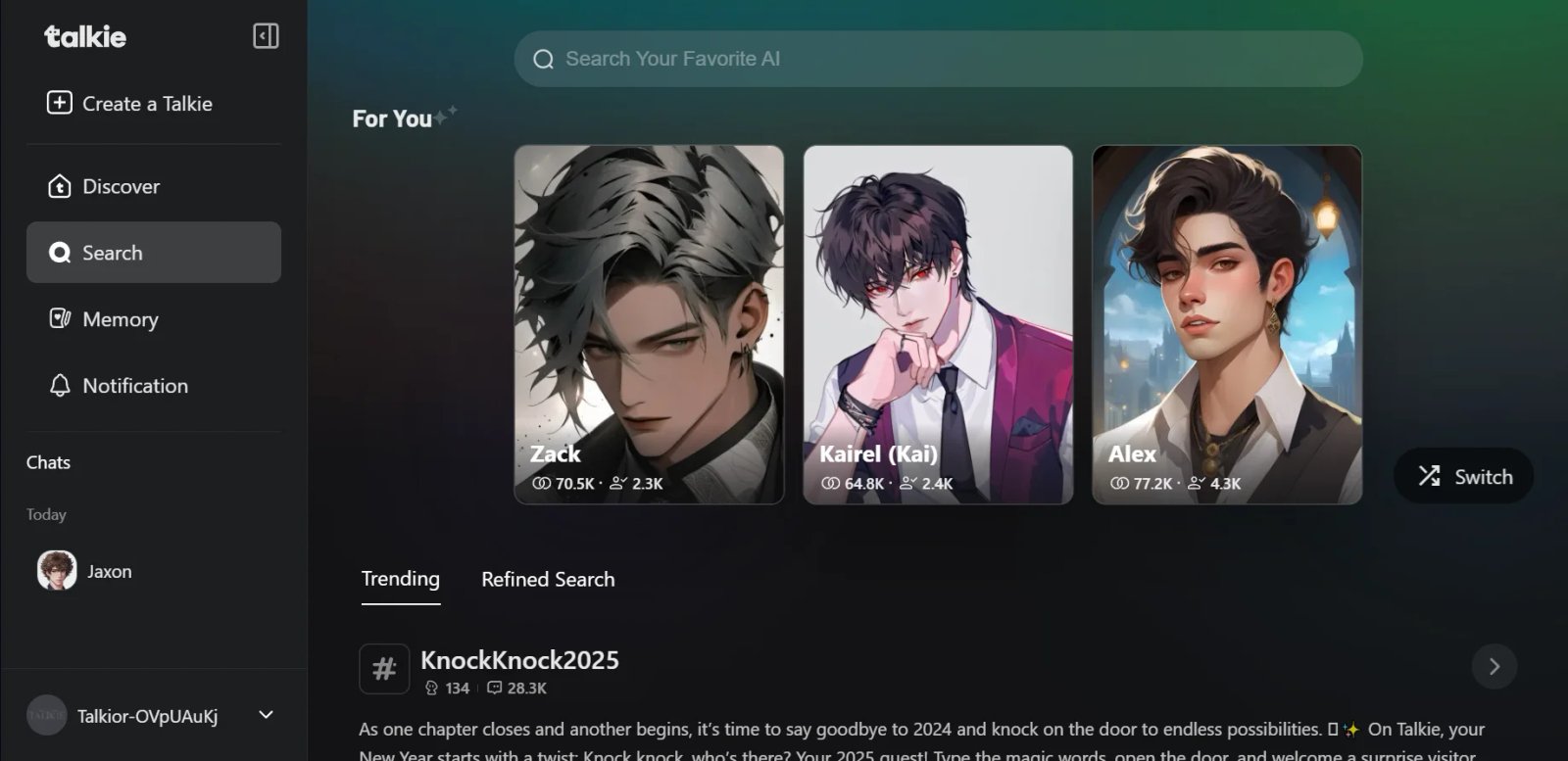 Talkie Search