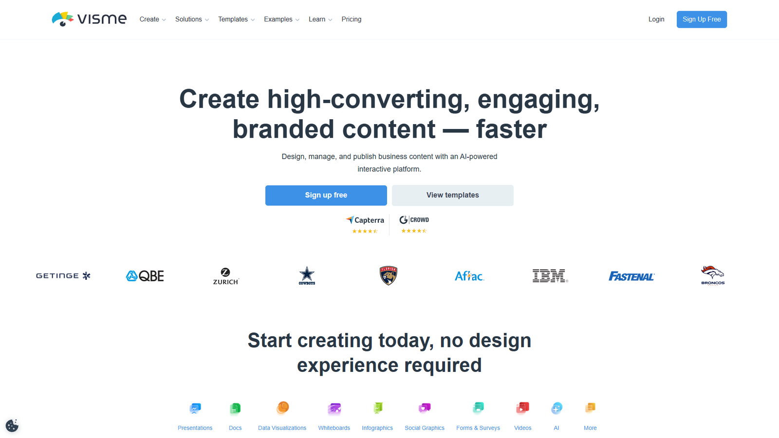 Visme — интерфейс нейросети Visme — интерфейс нейросети