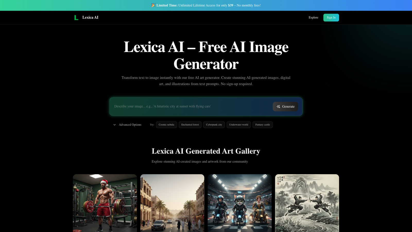 Lexica AI — интерфейс нейросети Lexica AI — интерфейс нейросети