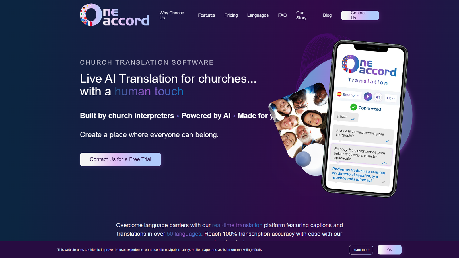 OneAccord — интерфейс нейросети OneAccord — интерфейс нейросети