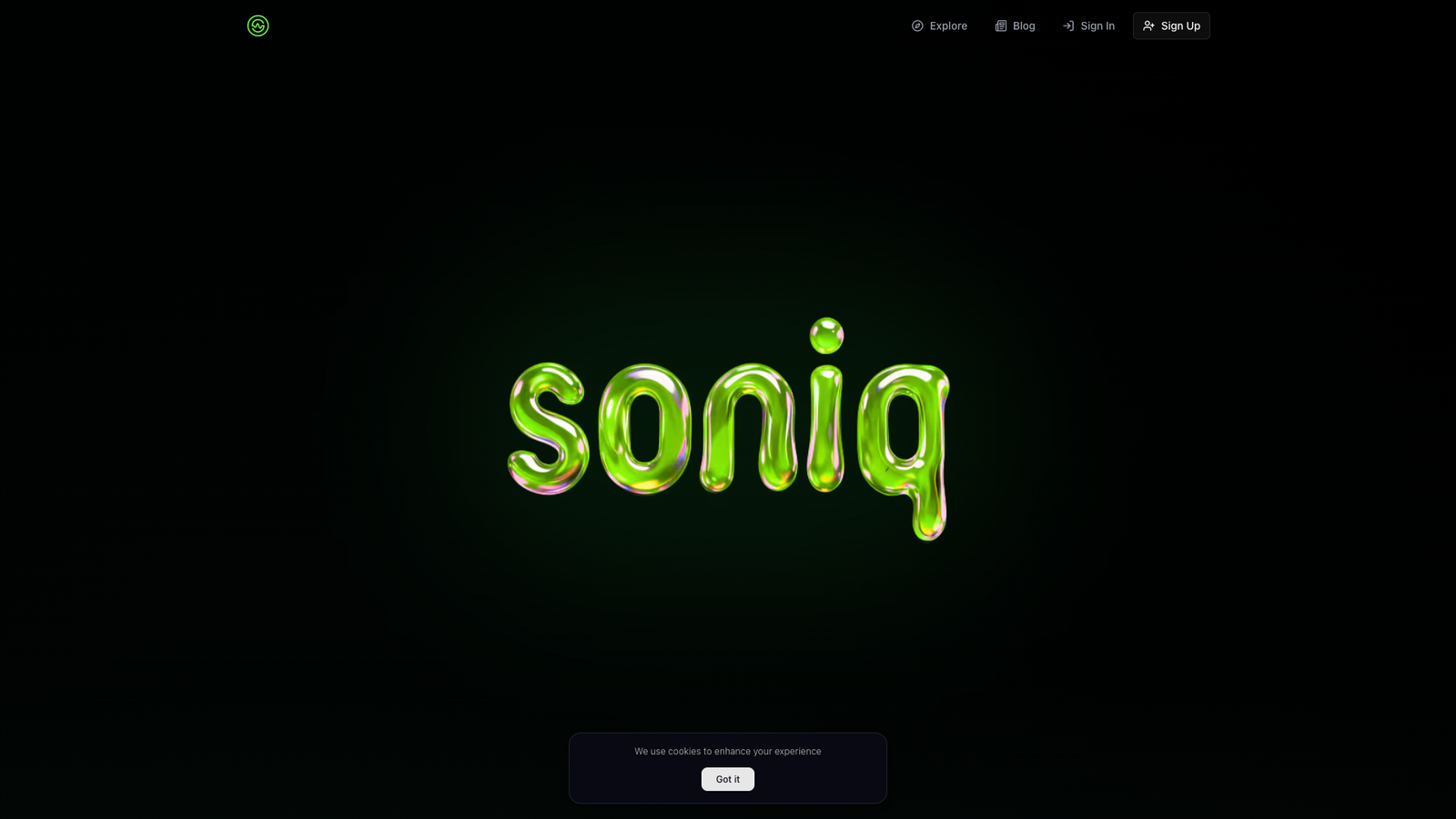 Soniq — интерфейс нейросети