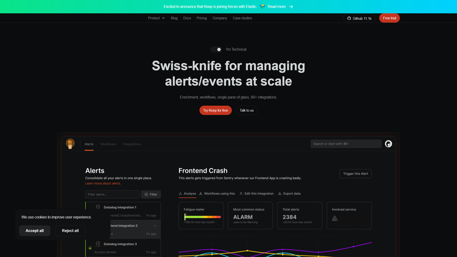 Keep AIOps — интерфейс нейросети Keep AIOps — интерфейс нейросети