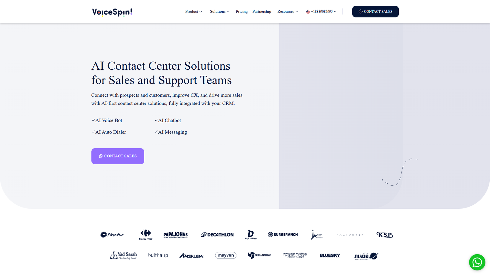 VoiceSpin AI Contact Center — интерфейс нейросети VoiceSpin AI Contact Center — интерфейс нейросети