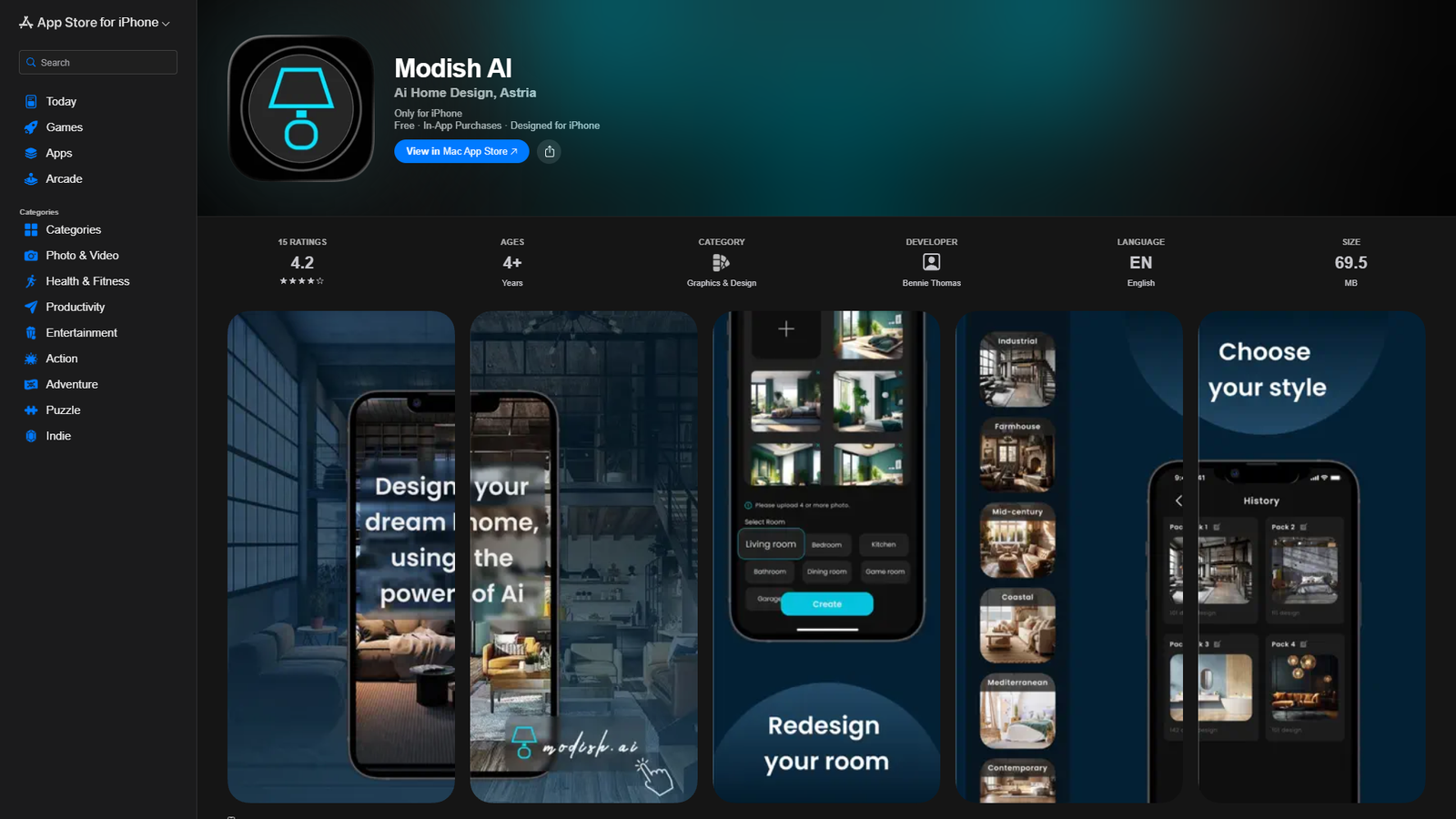 Modish AI — интерфейс нейросети Modish AI — интерфейс нейросети