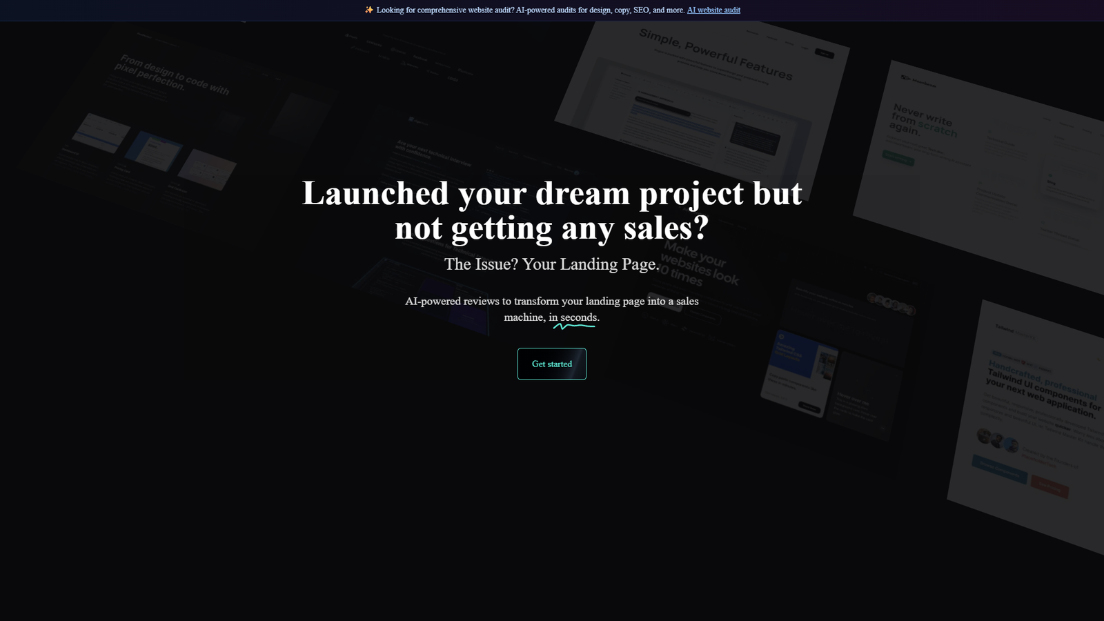 Landing.report — интерфейс нейросети Landing.report — интерфейс нейросети