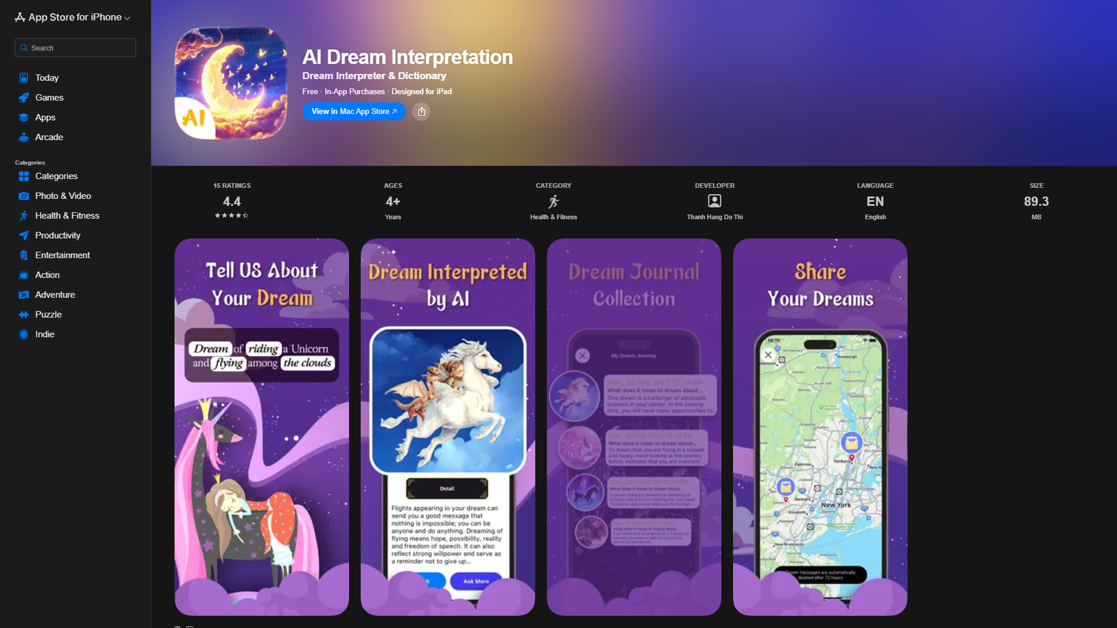 AI Dream Interpretation — интерфейс нейросети AI Dream Interpretation — интерфейс нейросети