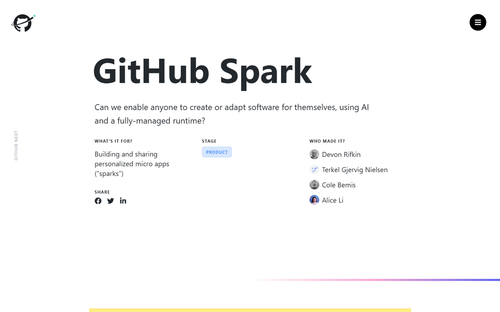 GitHub Spark — интерфейс нейросети GitHub Spark — интерфейс нейросети