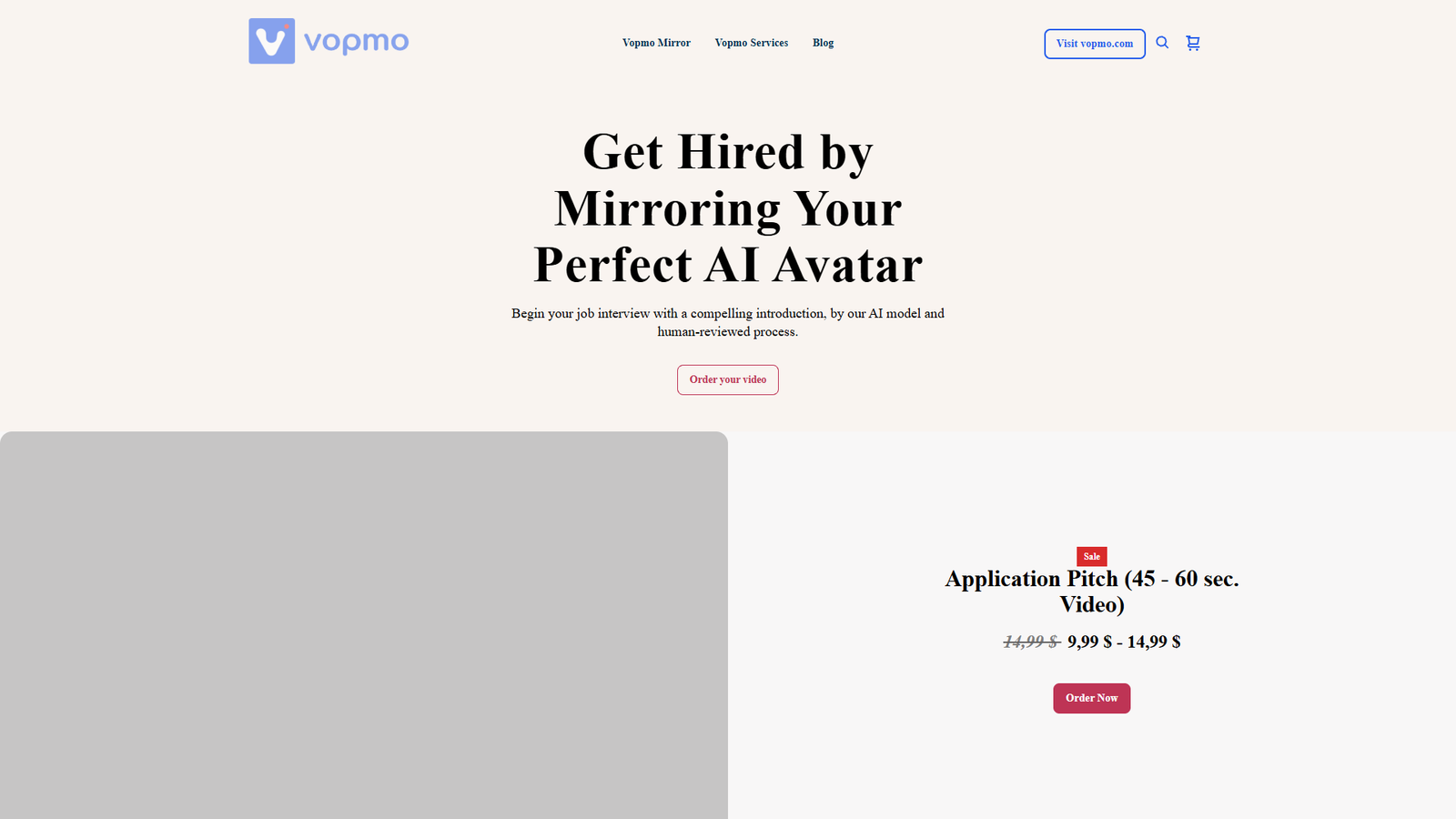 Vopmo AI — интерфейс нейросети Vopmo AI — интерфейс нейросети
