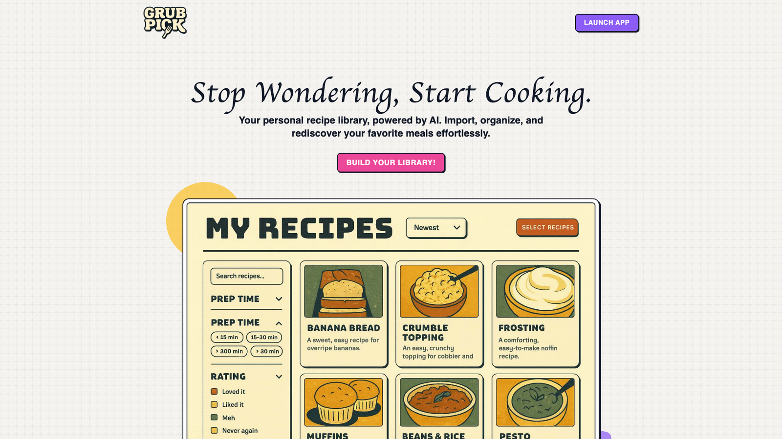GrubPick — интерфейс нейросети GrubPick — интерфейс нейросети