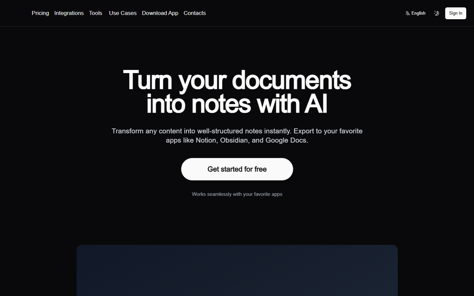 Pixno AI Note Taker — интерфейс нейросети Pixno AI Note Taker — интерфейс нейросети