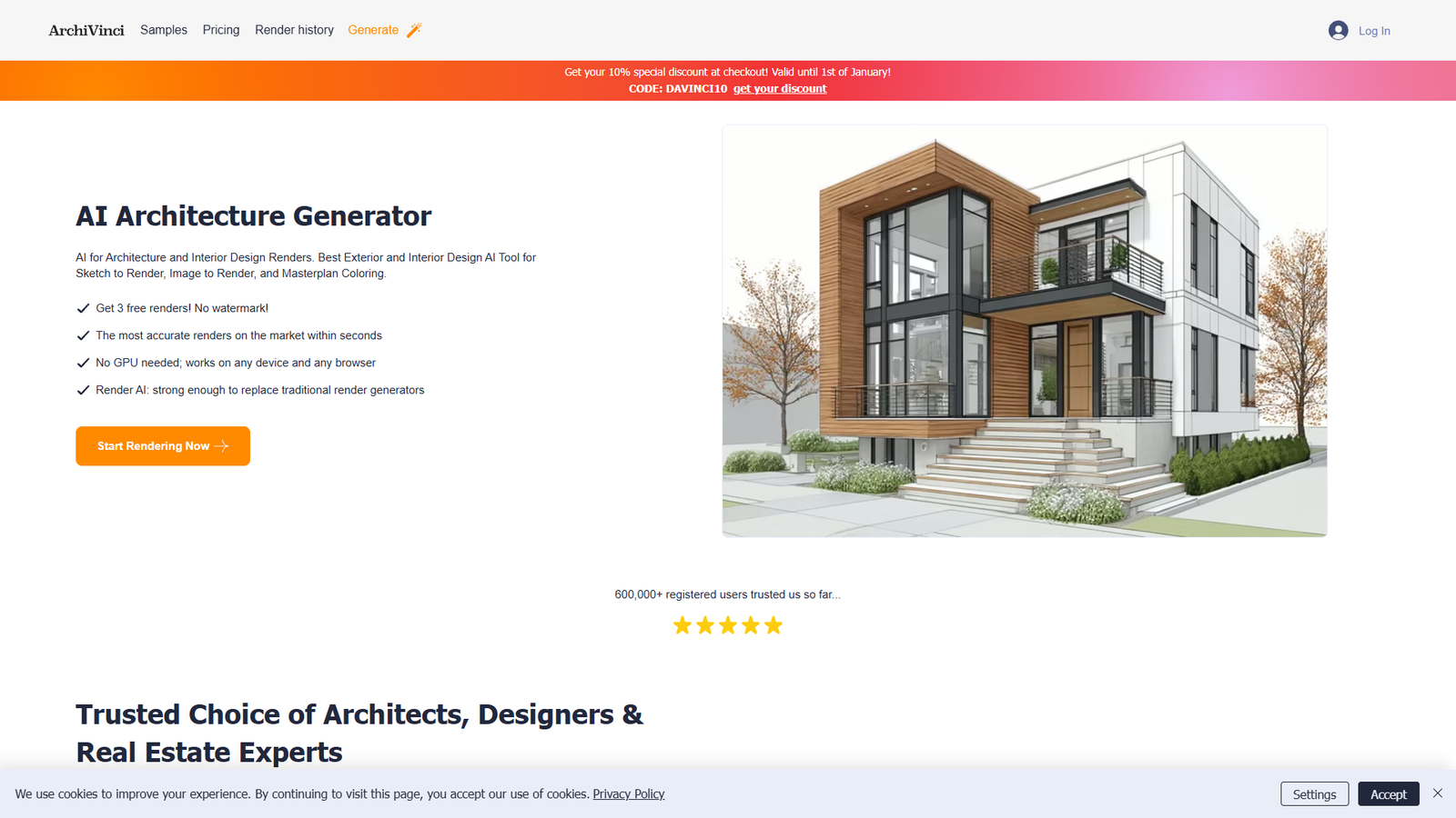 ArchiVinci — интерфейс нейросети ArchiVinci — интерфейс нейросети