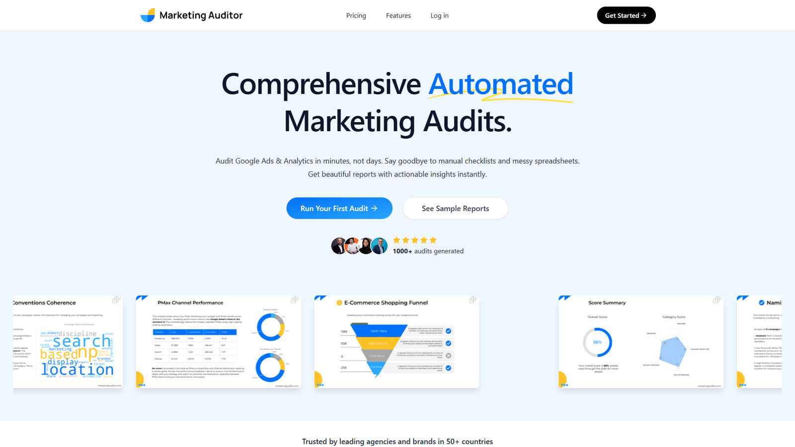 Marketing Auditor — интерфейс нейросети Marketing Auditor — интерфейс нейросети