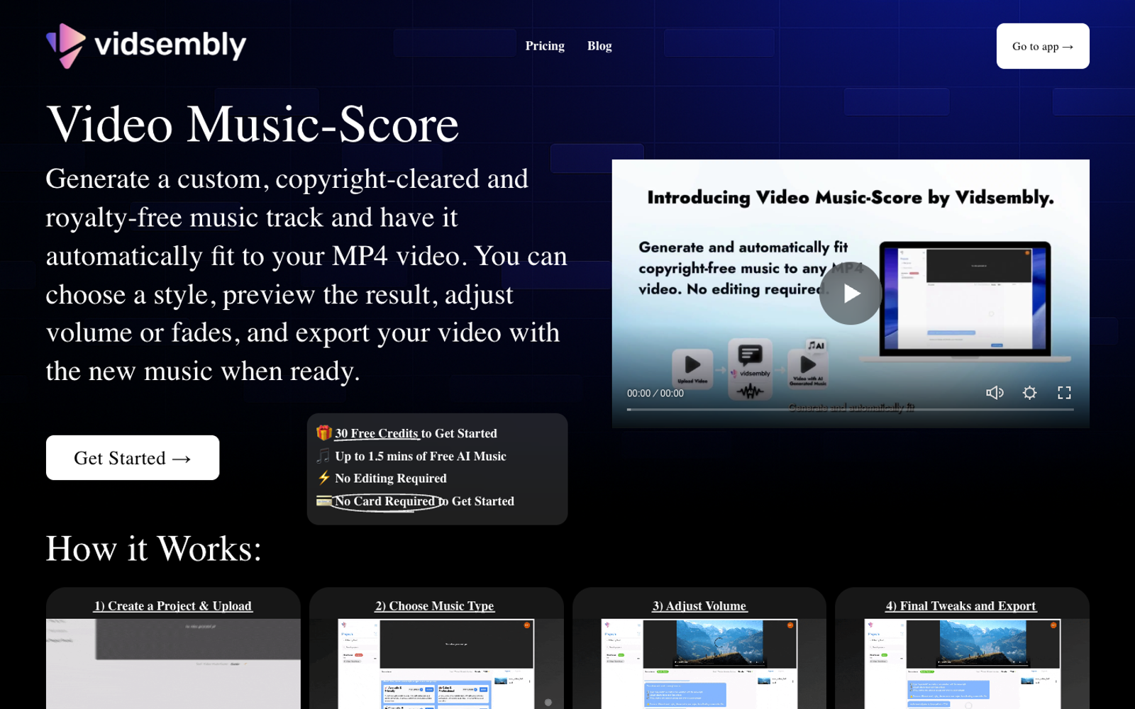 Video Music-Score — интерфейс нейросети