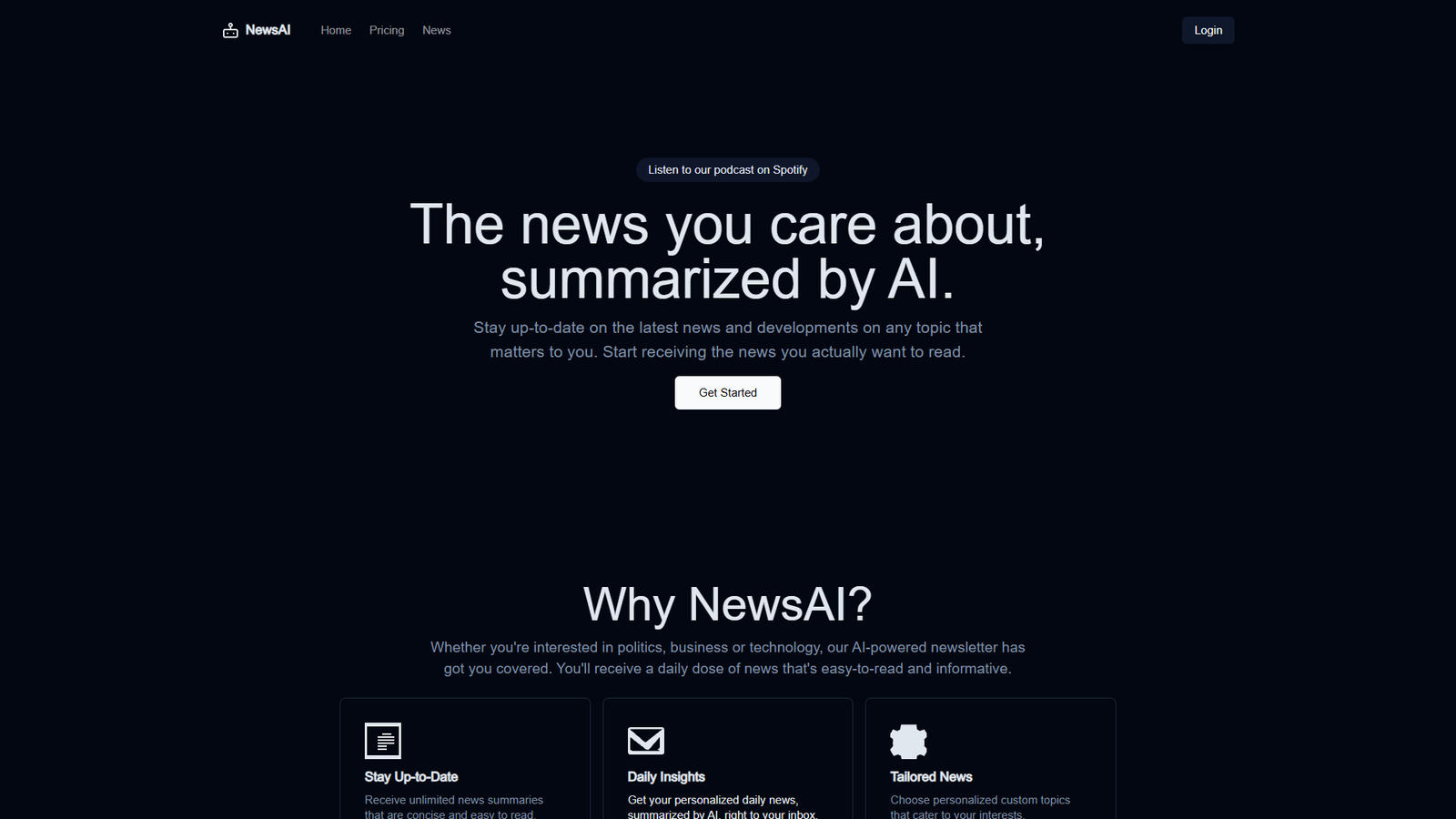 NewsAI — интерфейс нейросети NewsAI — интерфейс нейросети