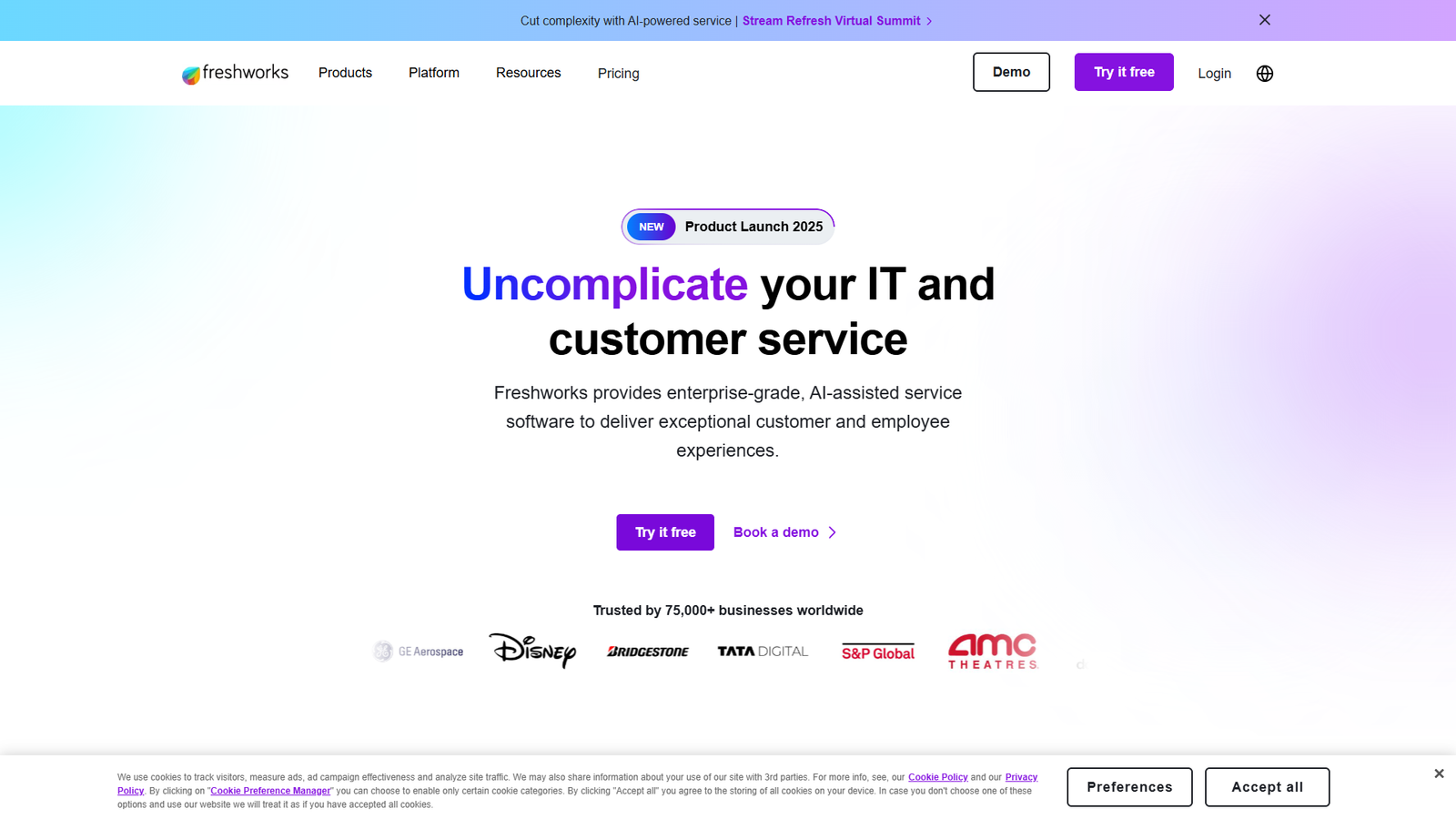 Freshworks — интерфейс нейросети Freshworks — интерфейс нейросети