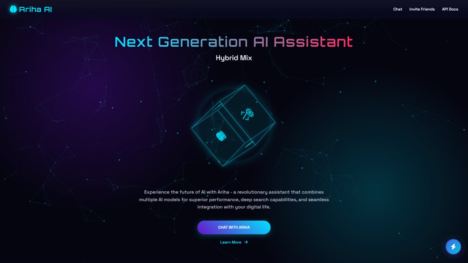 Ariha.ai нейросеть Главная страница