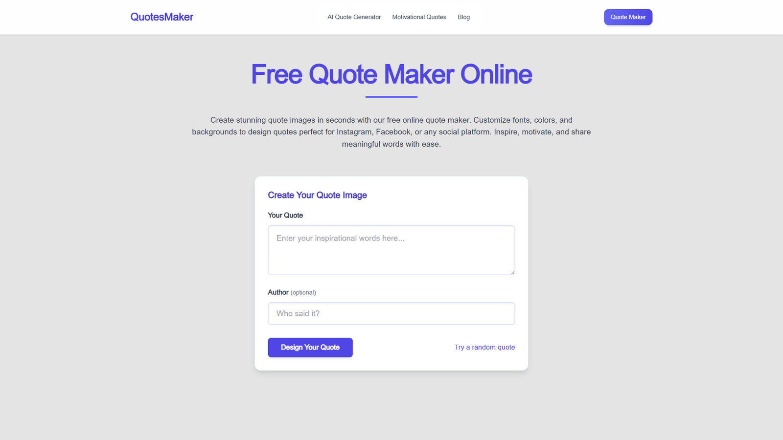 QuotesMaker — интерфейс нейросети QuotesMaker — интерфейс нейросети