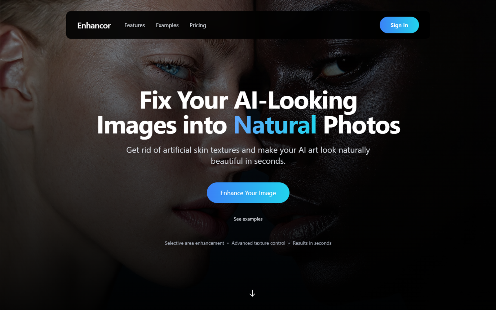 Enhancor — интерфейс нейросети Enhancor — интерфейс нейросети