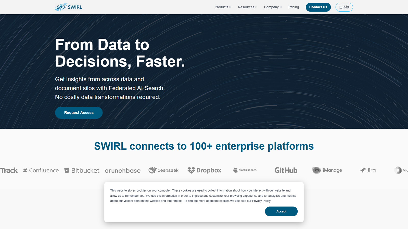 SWIRL Federated AI Search — интерфейс нейросети SWIRL Federated AI Search — интерфейс нейросети