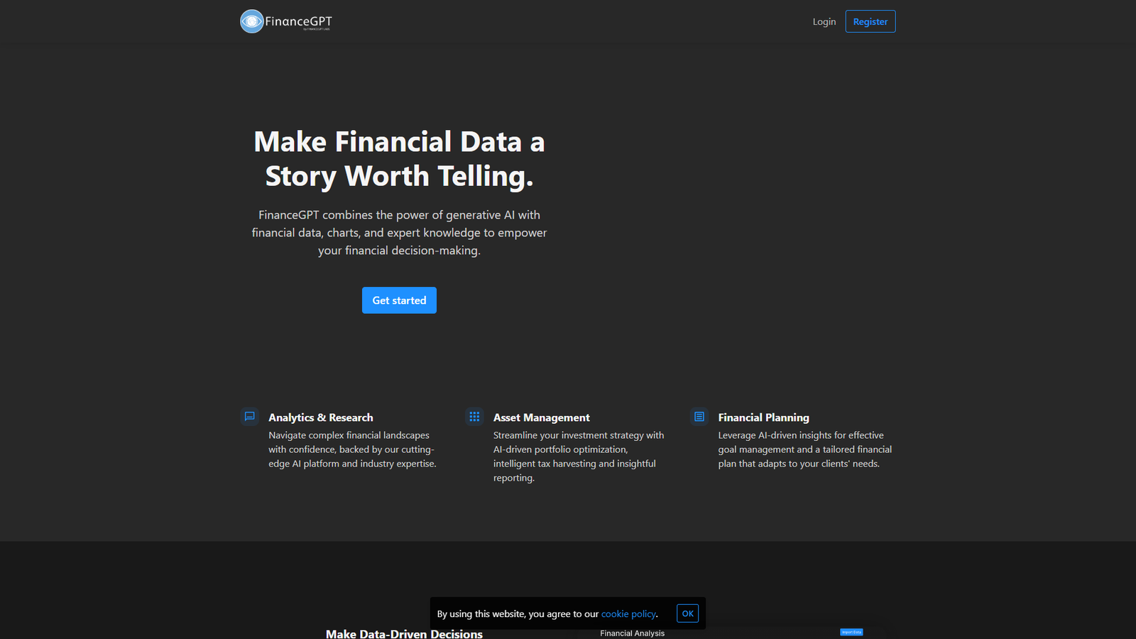 FinanceGPT — интерфейс нейросети FinanceGPT — интерфейс нейросети