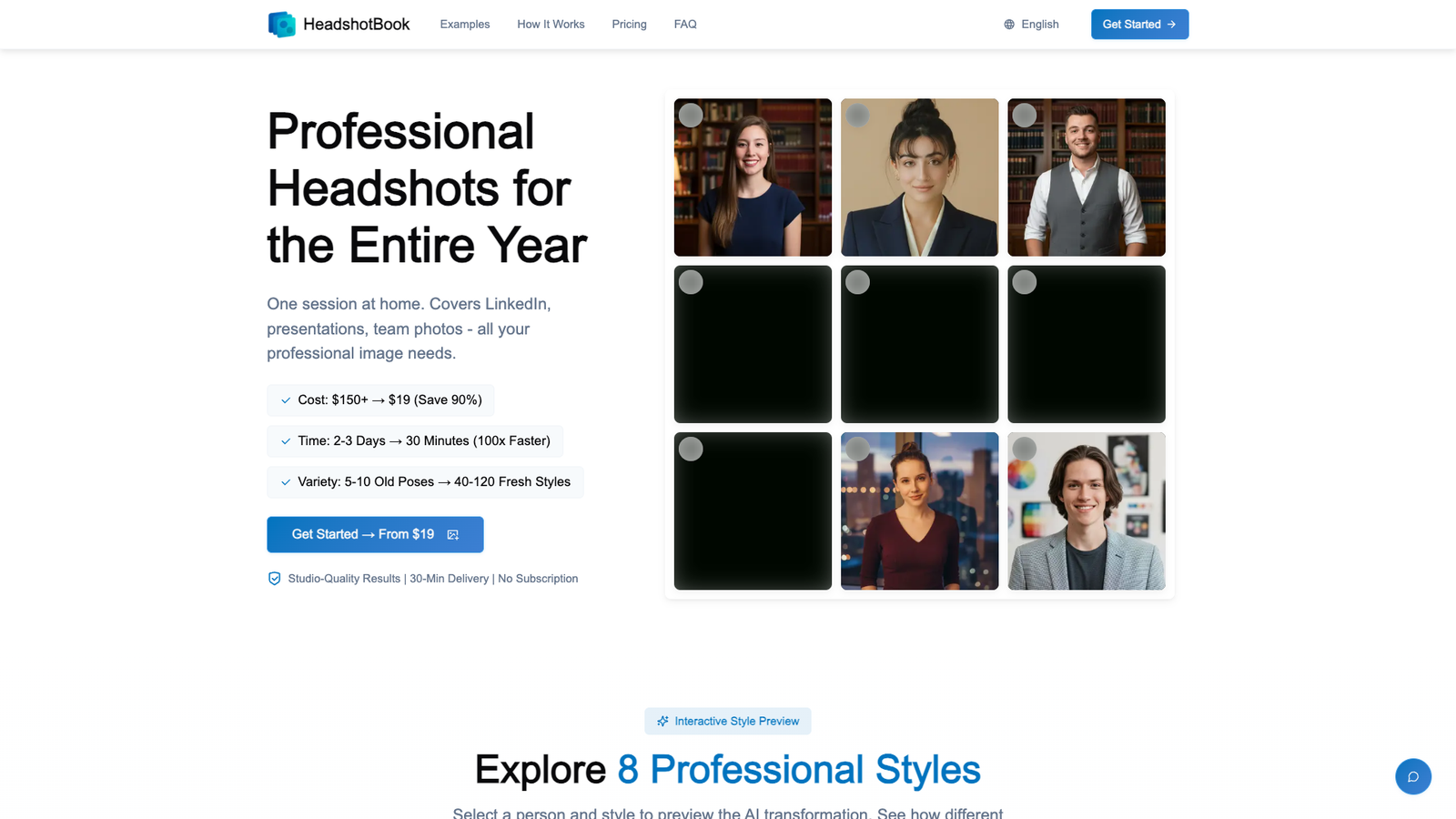HeadshotBook — интерфейс нейросети HeadshotBook — интерфейс нейросети