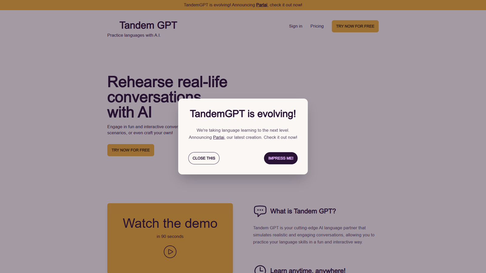 Tandem GPT — интерфейс нейросети Tandem GPT — интерфейс нейросети