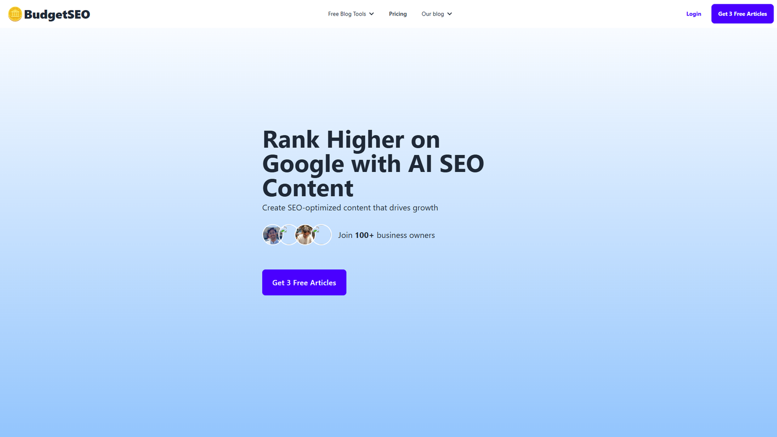 BudgetSEO — интерфейс нейросети BudgetSEO — интерфейс нейросети