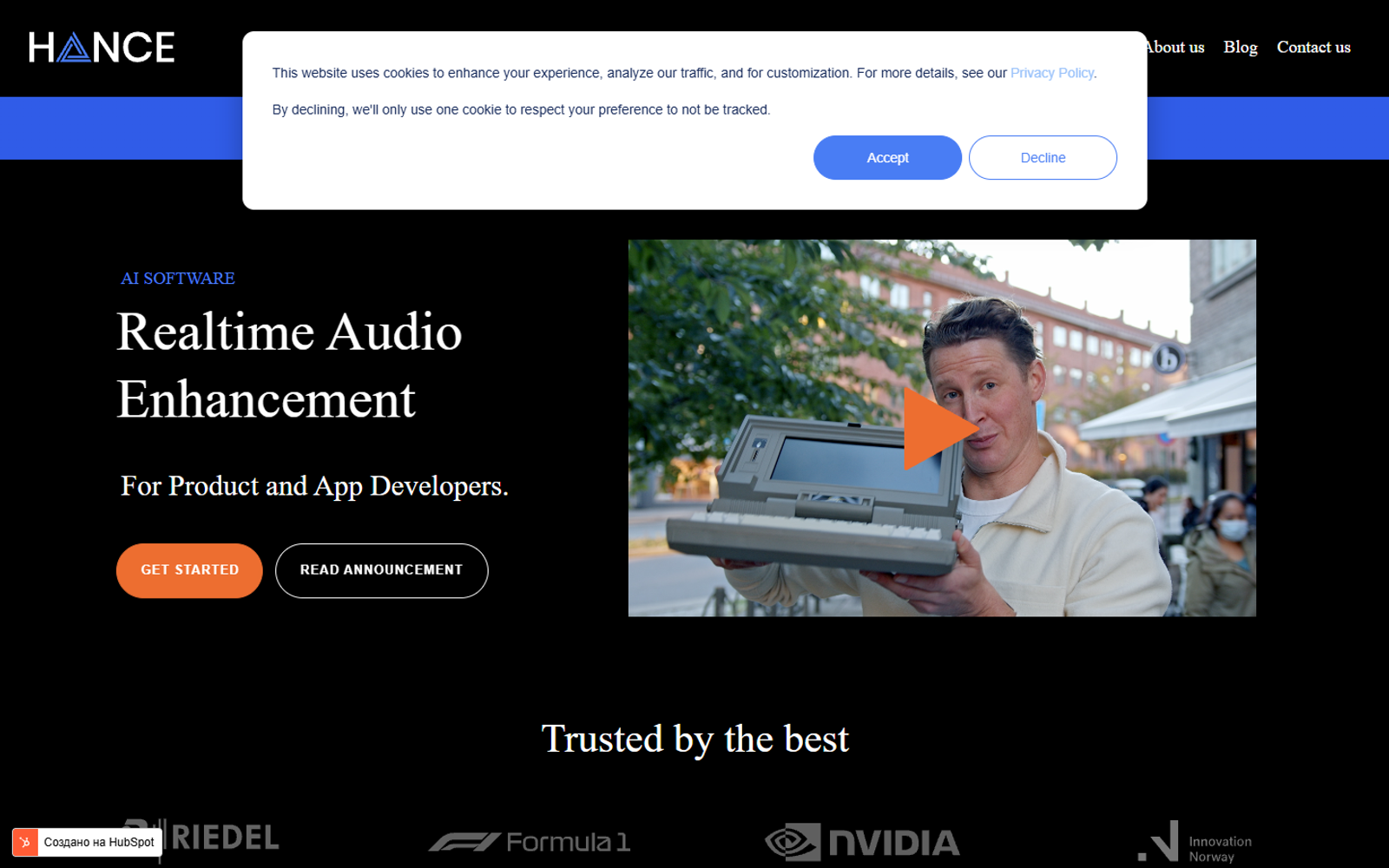 Hance.ai — интерфейс нейросети Hance.ai — интерфейс нейросети