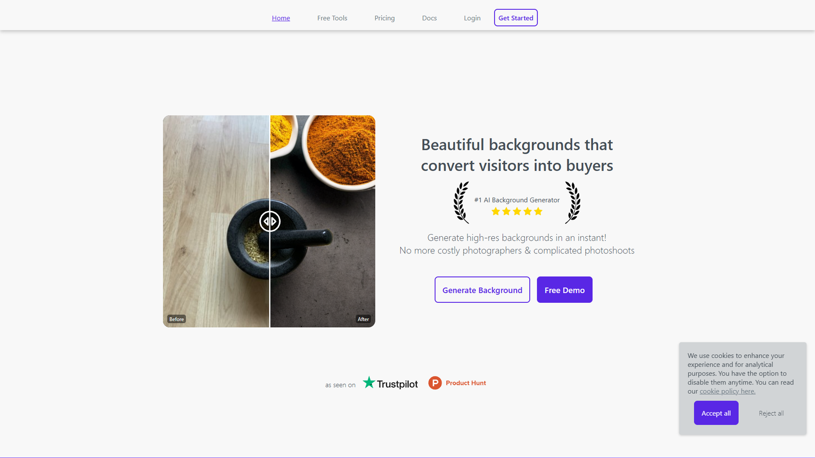AI Background Generator — интерфейс нейросети AI Background Generator — интерфейс нейросети