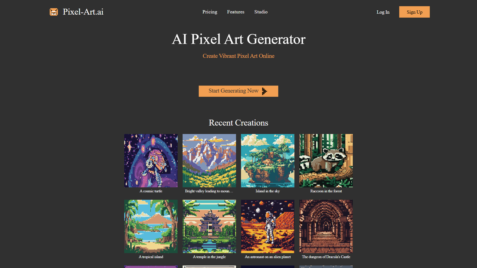 Pixel-Art.ai — интерфейс нейросети Pixel-Art.ai — интерфейс нейросети