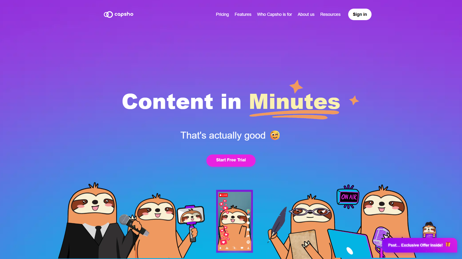 Capsho NextGen — интерфейс нейросети Capsho NextGen — интерфейс нейросети