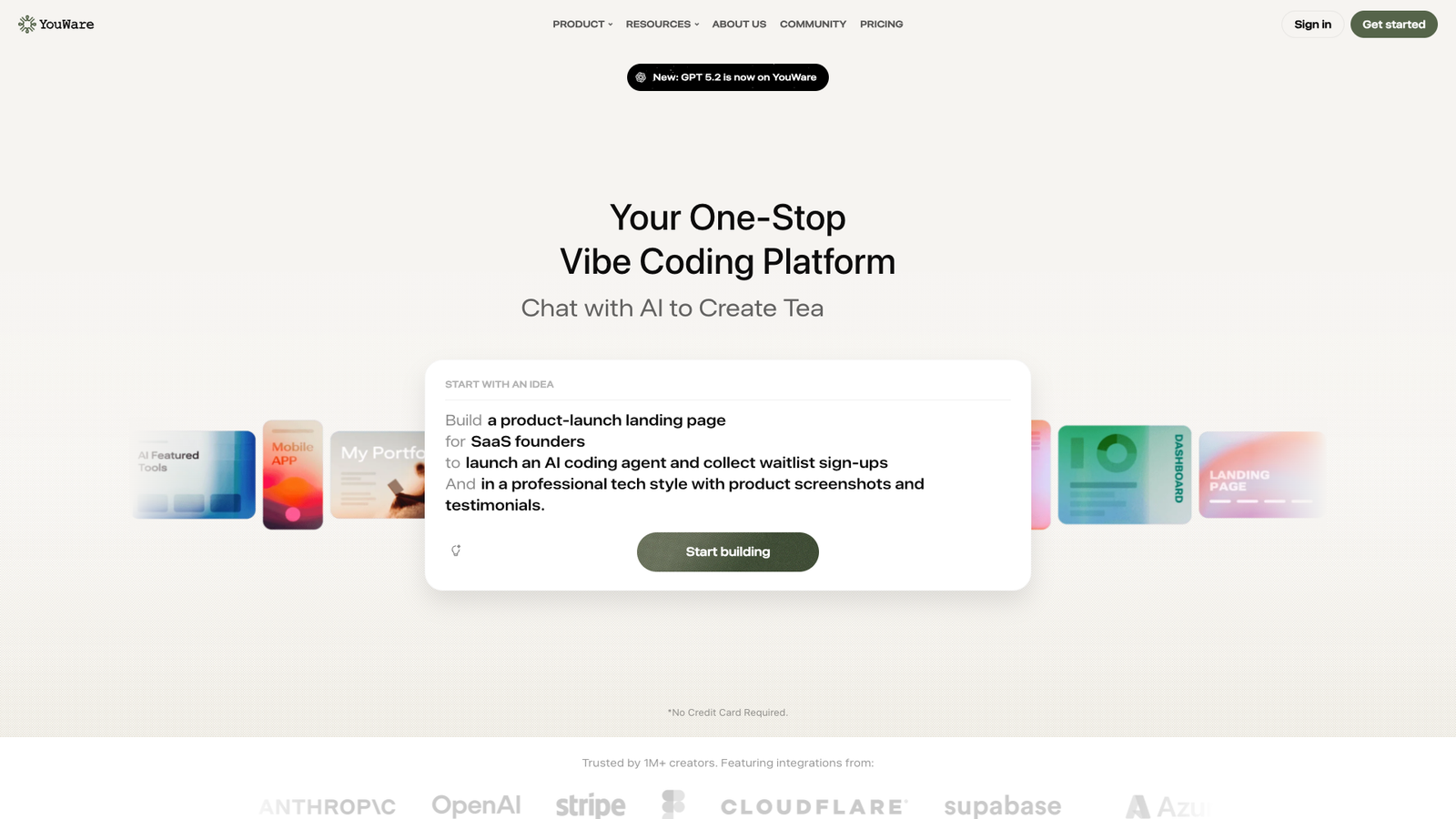 YouWare — интерфейс нейросети YouWare — интерфейс нейросети