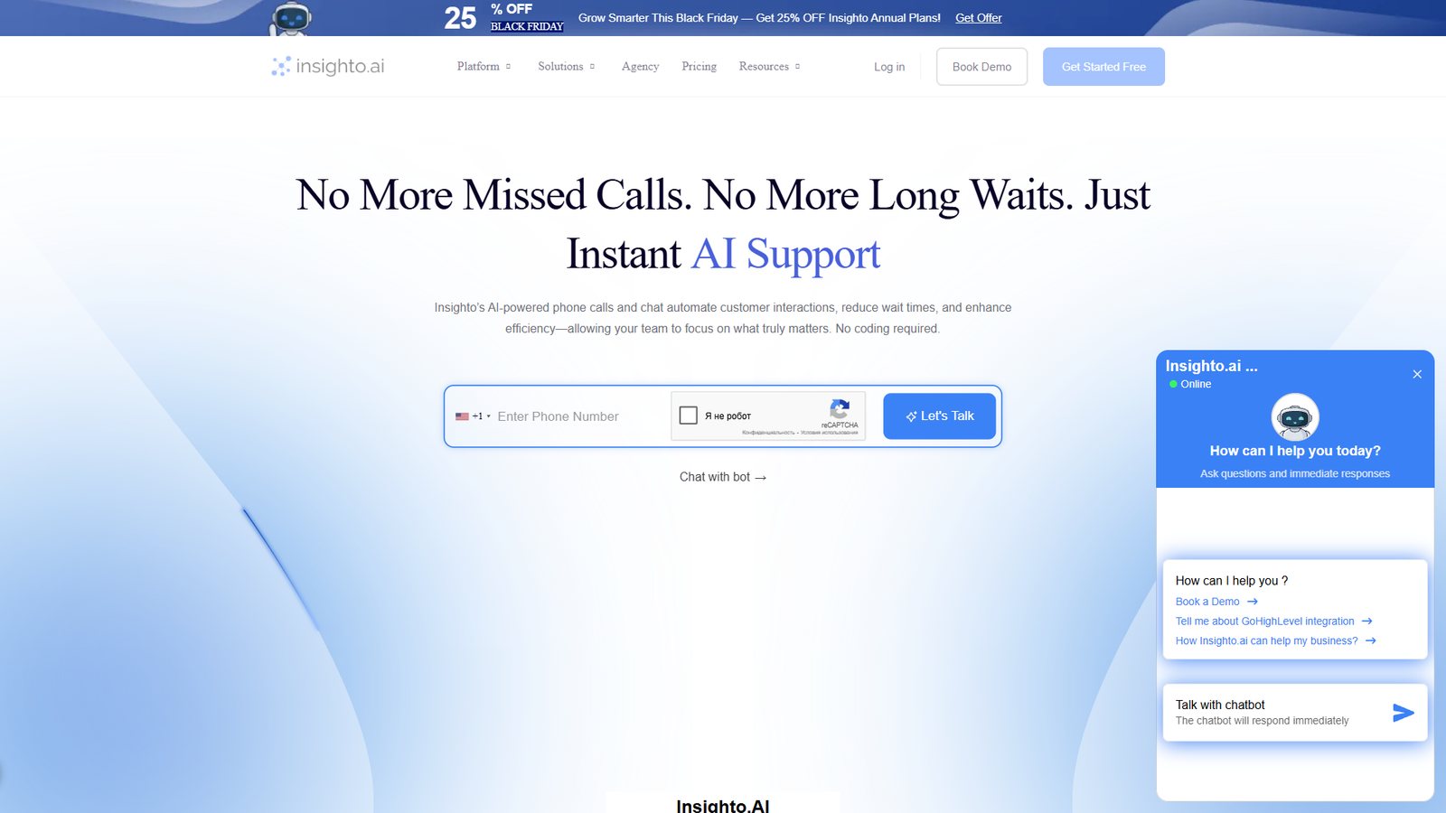 Insighto AI — интерфейс нейросети Insighto AI — интерфейс нейросети