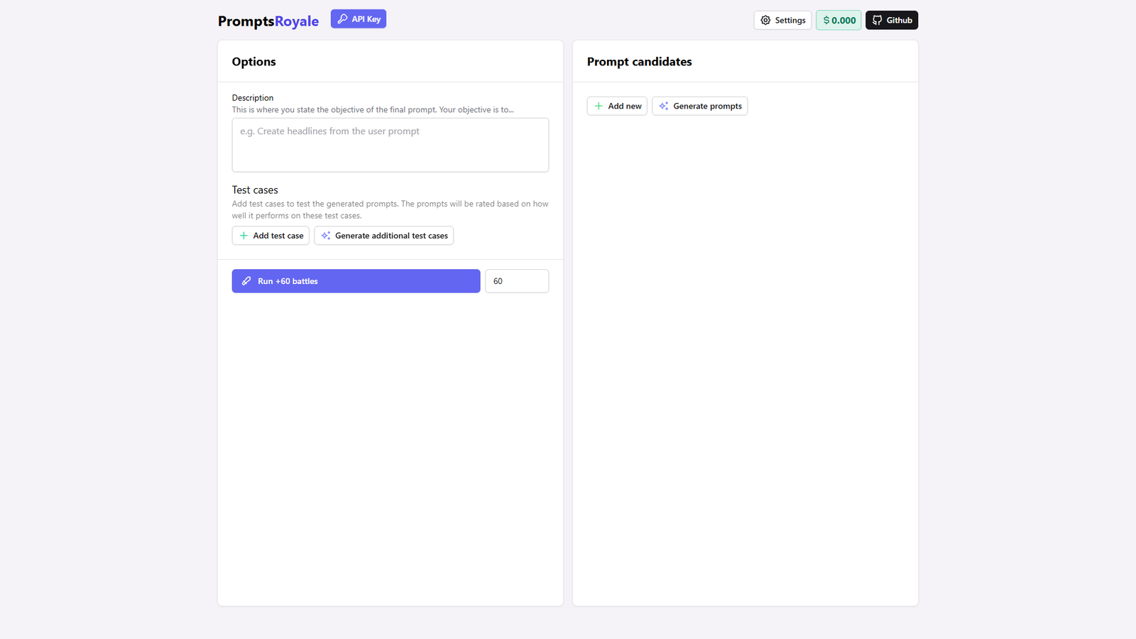 Prompts Royale — интерфейс нейросети Prompts Royale — интерфейс нейросети