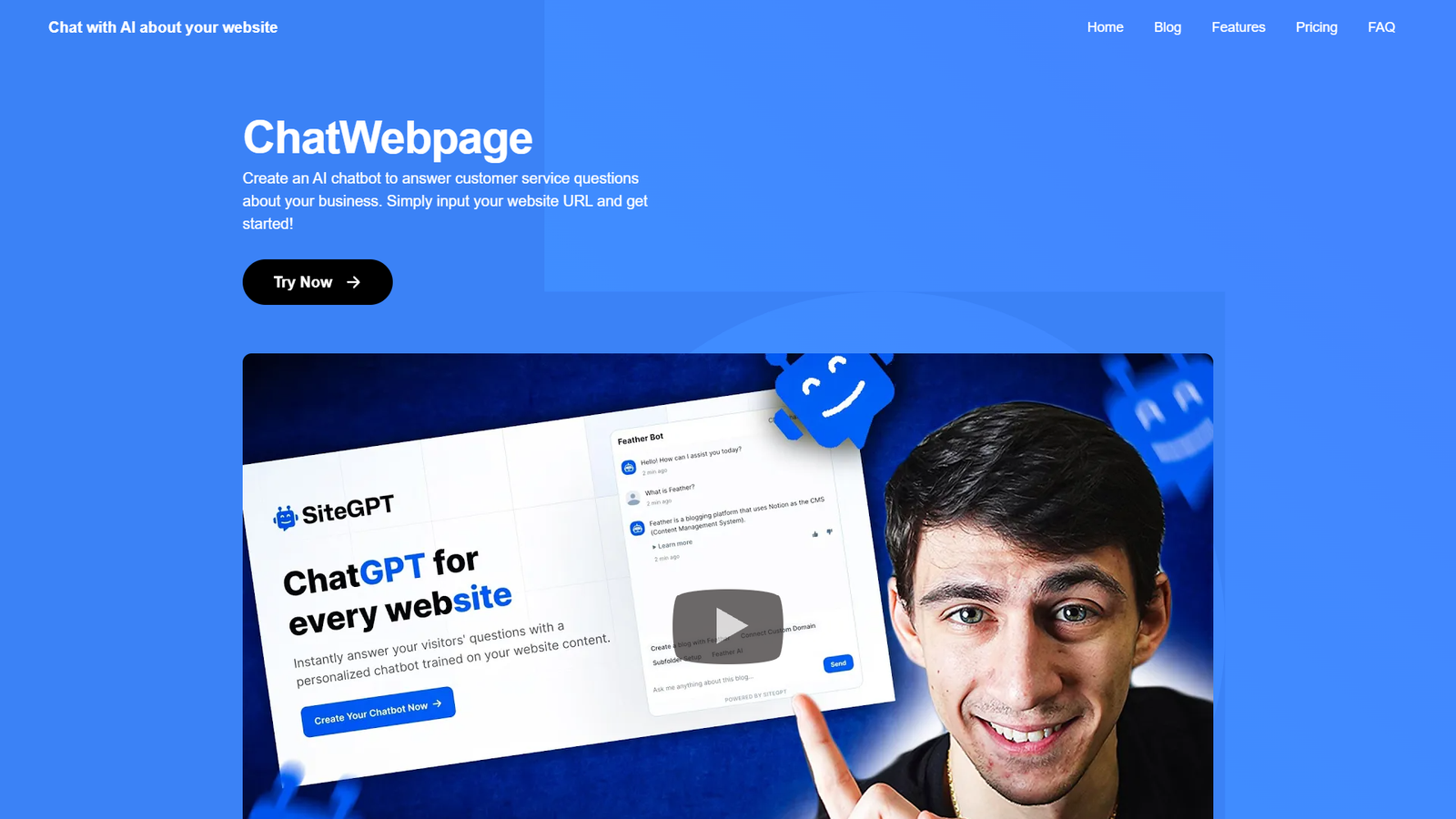 ChatWebpage — интерфейс нейросети ChatWebpage — интерфейс нейросети