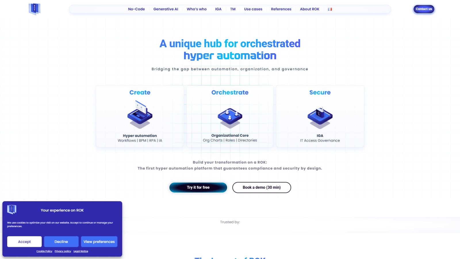 ROK Solution нейросеть Главная страница