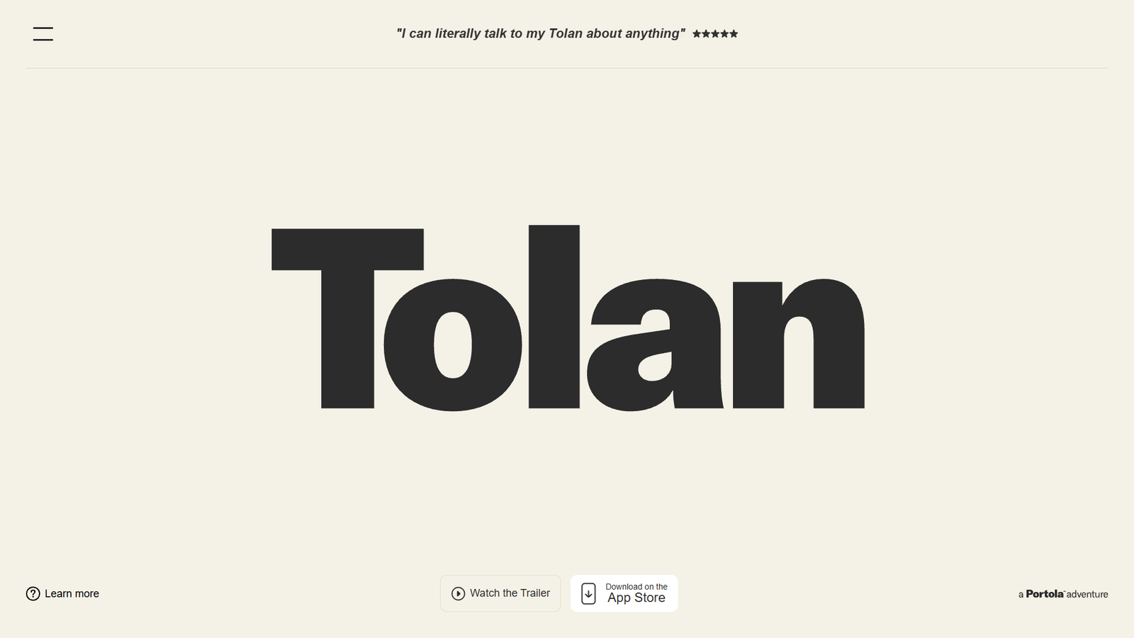 Tolan — интерфейс нейросети Tolan — интерфейс нейросети