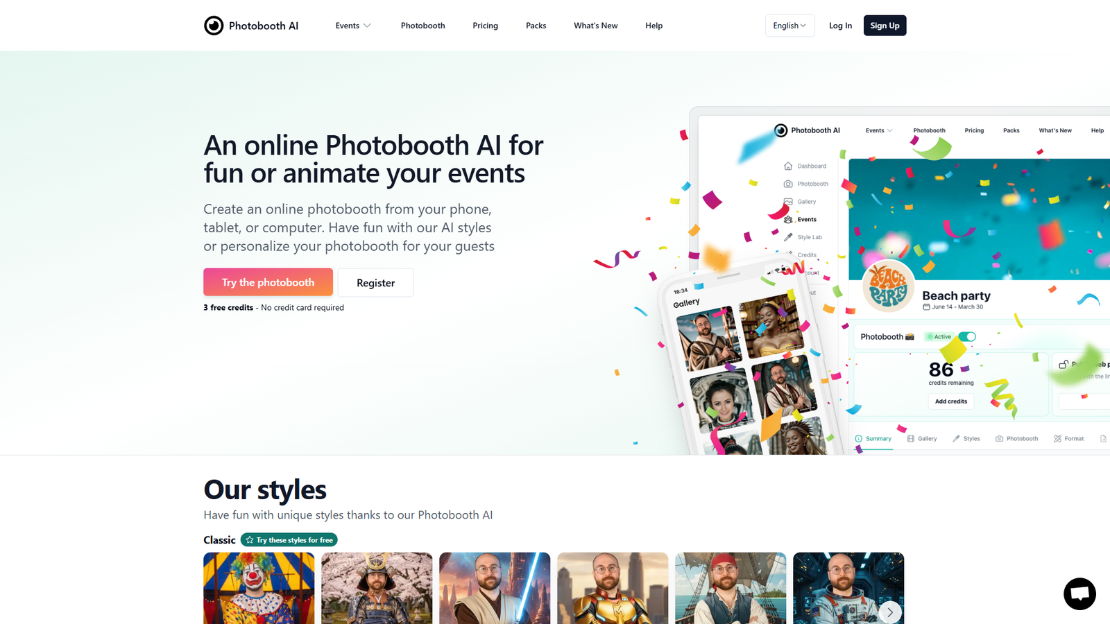 Photobooth AI — интерфейс нейросети Photobooth AI — интерфейс нейросети
