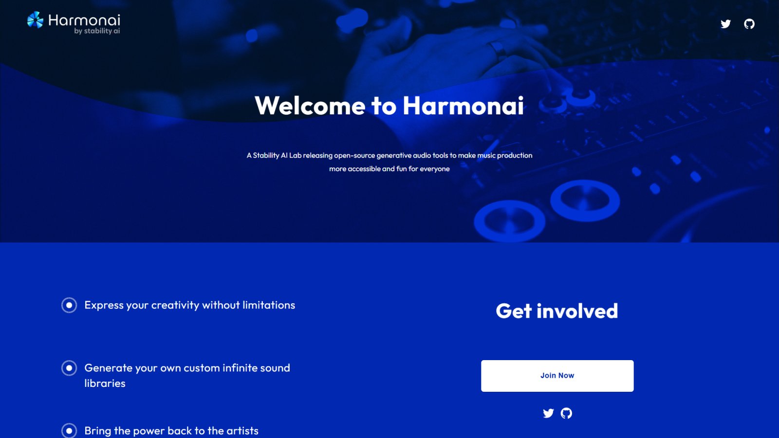 HarmonAI нейросеть Главная страница