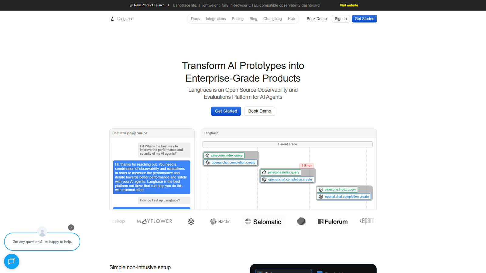 Langtrace — интерфейс нейросети Langtrace — интерфейс нейросети